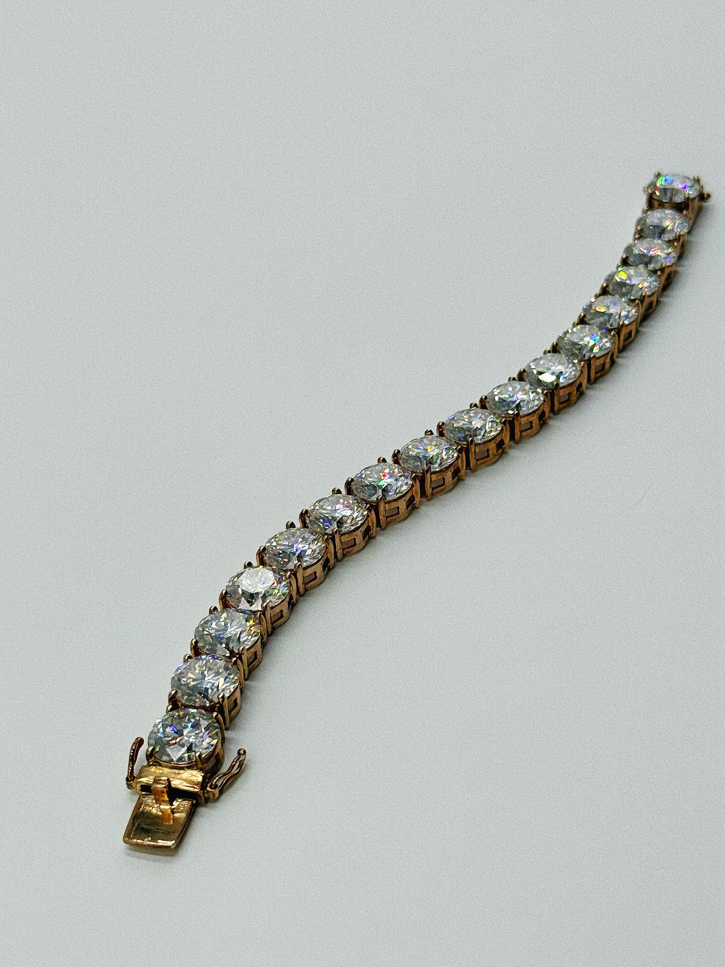 Rose Gold Tennis Bracelet with Moissanites