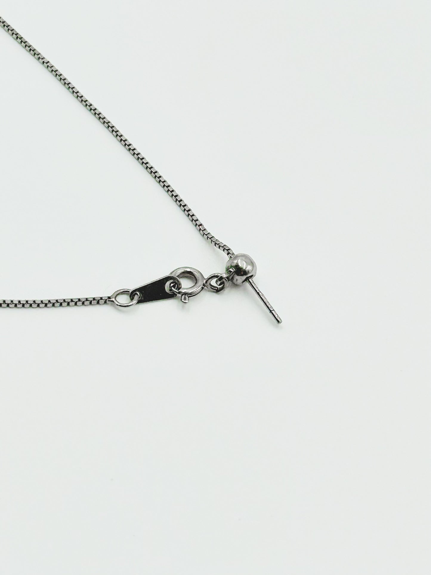 White Gold Pendant with Moissanites