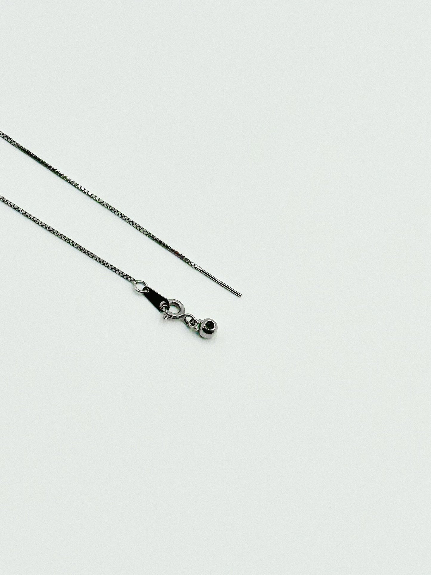 White Gold Pendant with Moissanites