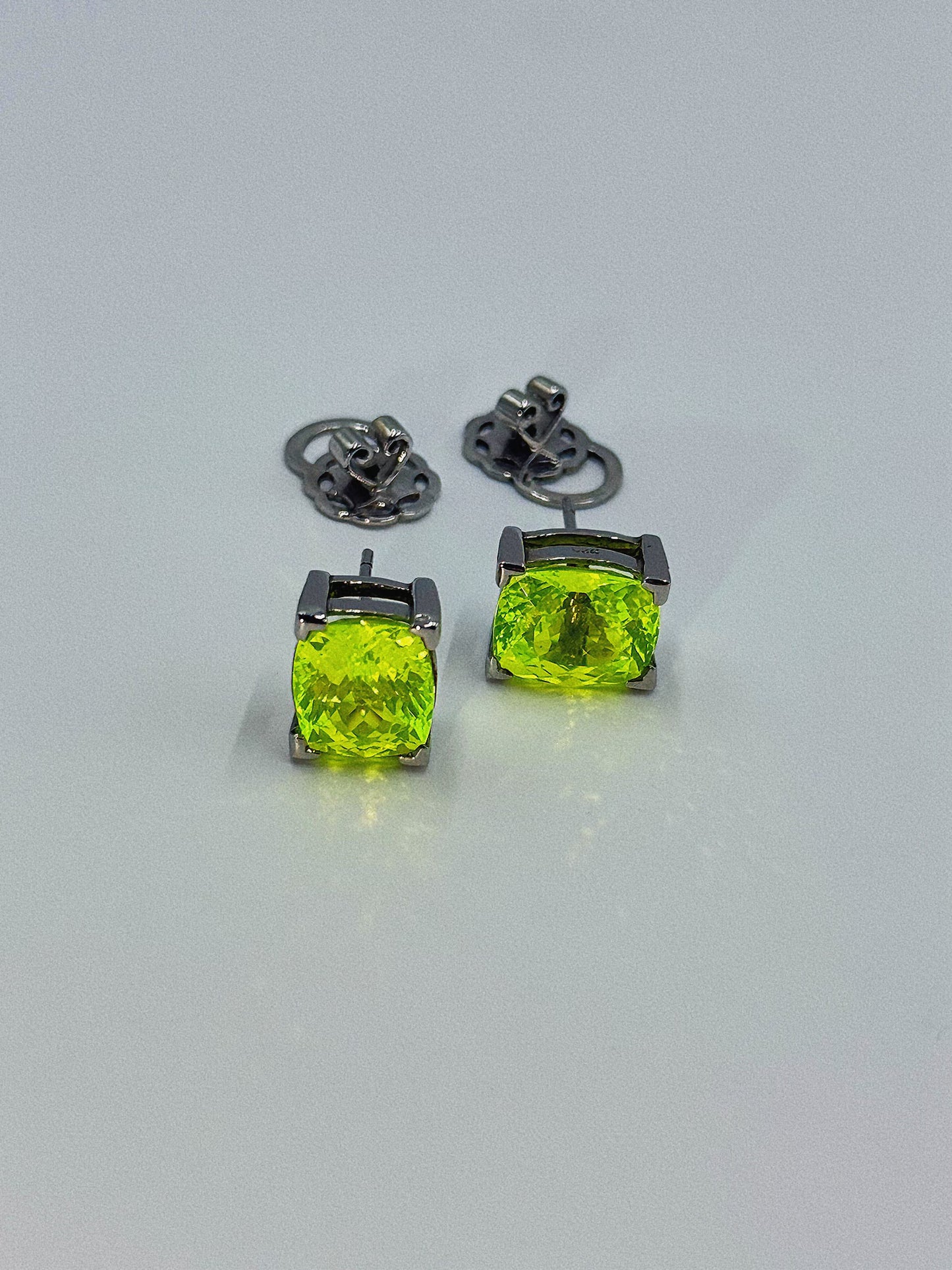 Glow-in-the-Dark Earrings in White Gold