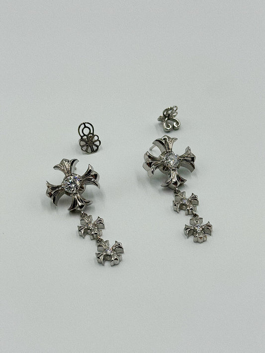 White Gold Diamond Earrings