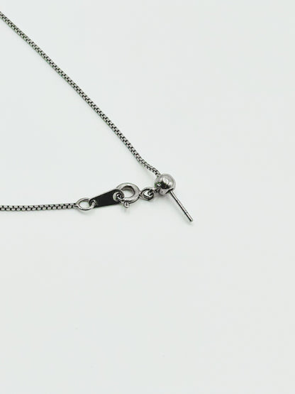 White Gold Pendant with Moissanites