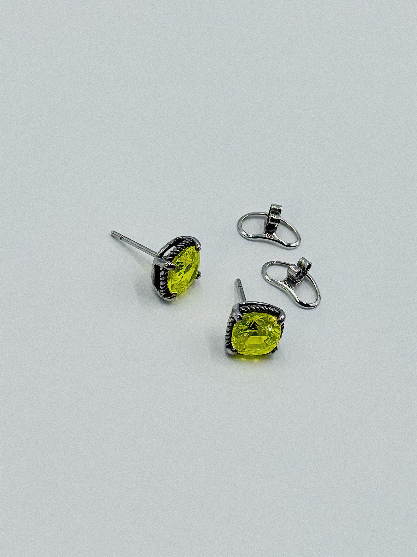 Glow-in-the-Dark White Gold Earrings